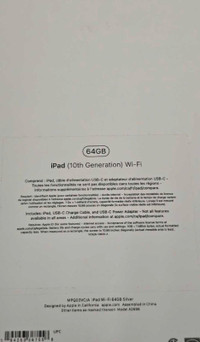Silver LNIB Apple iPad 10th gen with case 