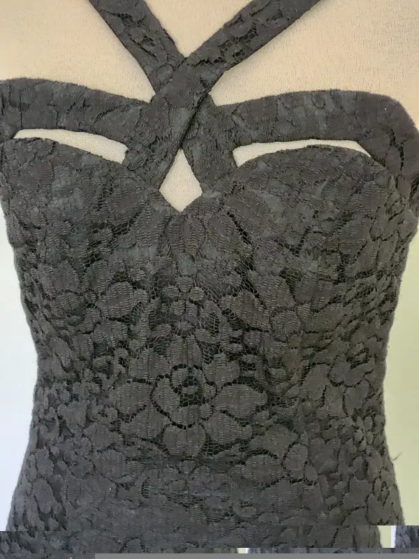 Vintage Black Lace Mini Iconic dress in Women's - Dresses & Skirts in Kitchener / Waterloo - Image 7