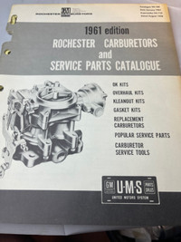 VINTAGE 1951-1961 GM ROCHESTER CARBURATOR/ PARTS CATALOG #M01616