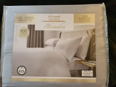 New in Package 600 count Egyptian Cotton sheets, View more