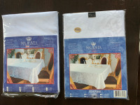 Majesty Empire Damask White tablecloth  (2 sizes) new nappes