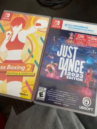 Nintendo Switch Games Just Dance 2023 & Fitness Boxing 2