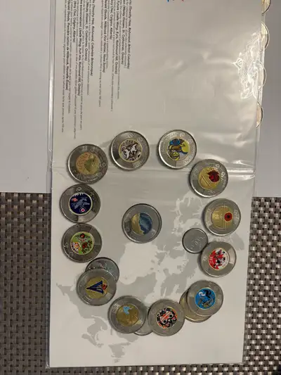 Canada coins 2 dollars + set, View more