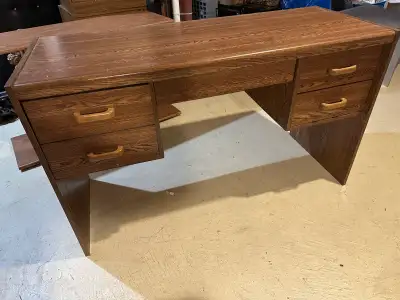 Oak Finish Writing Desk, View more