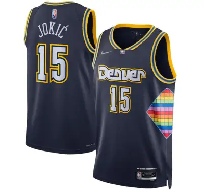 Brand new with tags top quality replica stitched NBA jersey standard fit perfect gift for Nuggets fa...