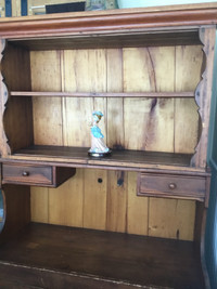 Antique buffet and hutch
