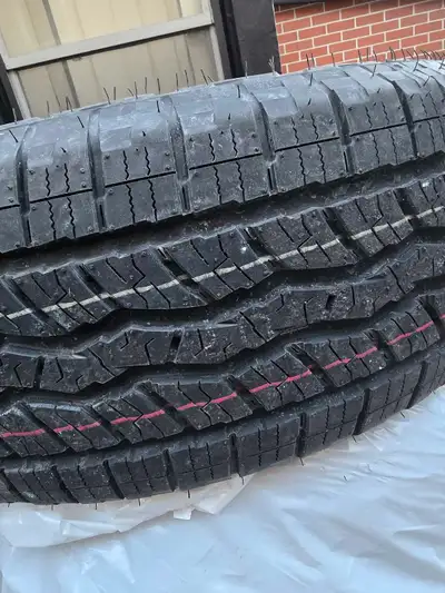 4- Brand new takeoffs never driven on. Had them taken off before picking up my truck from the dealer...