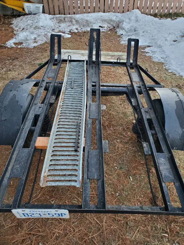 3 Rail Dirtbike Motorcycle Trailer Or 2 Sport Bikes Trailer Ramp in Other in Windsor Region - Image 4