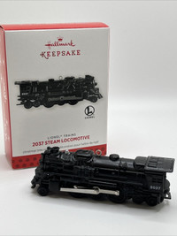 Hallmark Keepsake ornament 2037 Steam Locomotive Lionel Trains B