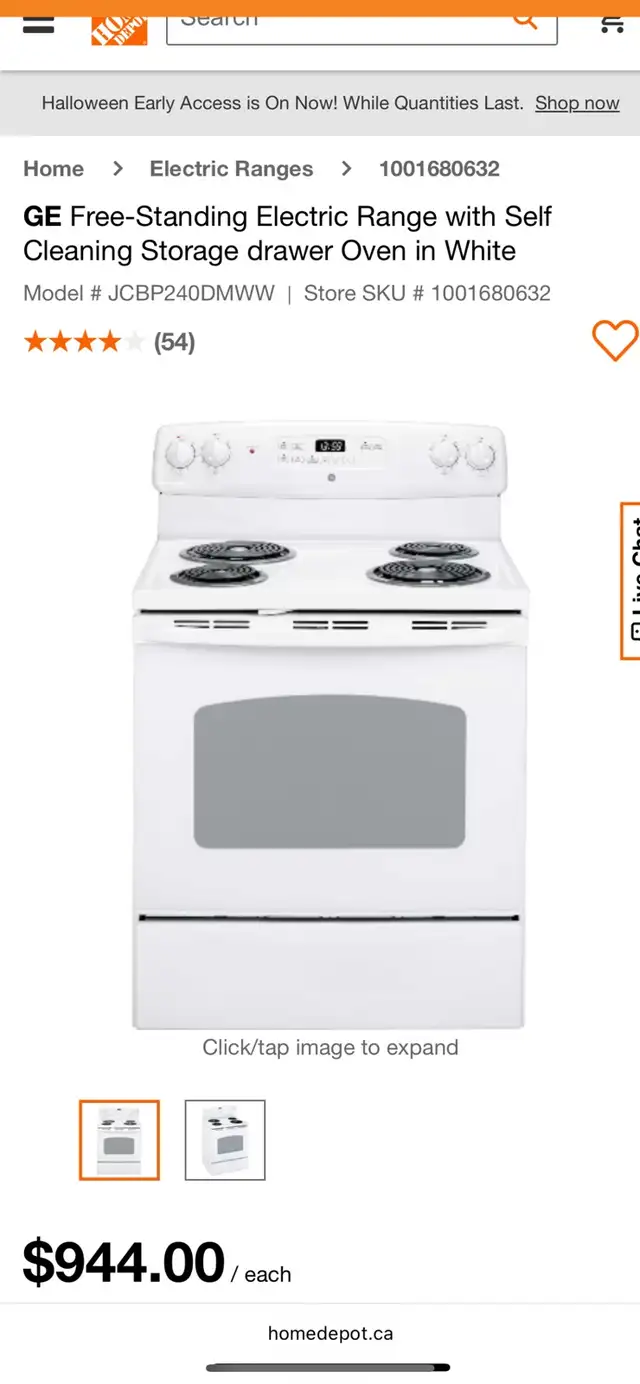 NEW 30” GE Electric Coil Top Range Stove With Self Clean 5 Cu.Ft in Stoves, Ovens & Ranges in London - Image 10
