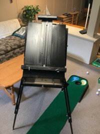 All Wood  standing Artist Easel with Drawer