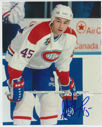 ORIGINAL GILBERT DIONNE SIGNED MONTREAL CANADIENS PHOTO 8" x 10"