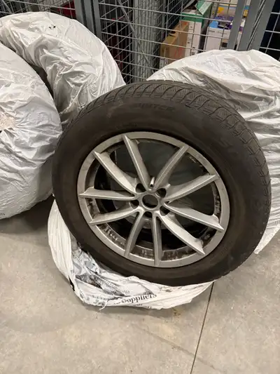 All 4, on winter tires. Purpose is to sell the rims