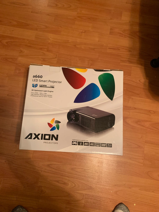 Axion A660 LED 3D Smart Movie Projector.  Brand New in Box! in Video & TV Accessories in Oshawa / Durham Region