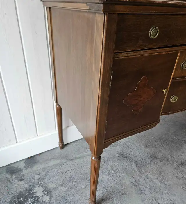 Antique Walnut Buffet - Delivery Available in Hutches & Display Cabinets in Winnipeg - Image 8