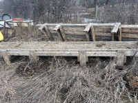 I have 3 16ft wood troughs for sale 