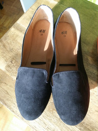H&M Women's Black Flat Shoes Slip on Ballet Flats- size 7