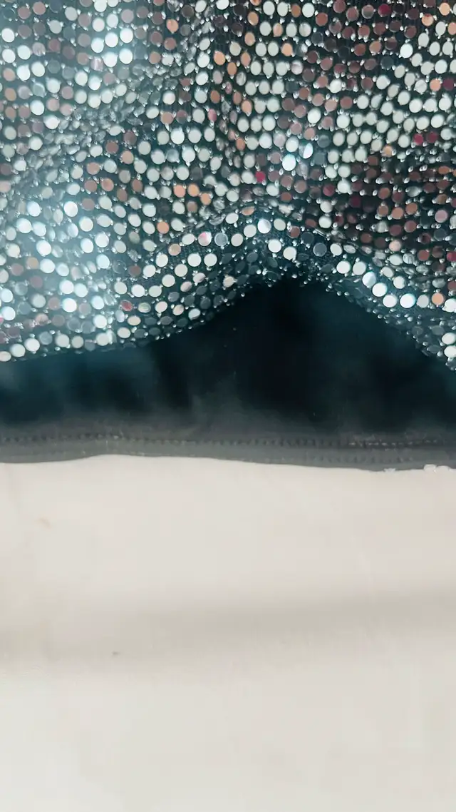 Silver Sequin Crop Top63735877972099122
