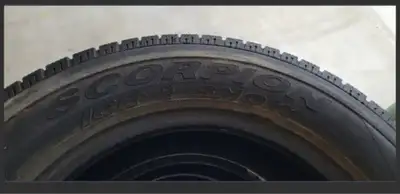 Four (4) Pirelli Scorpion winter tires 215/65/16R in good condition. The tires have over 75% treads...