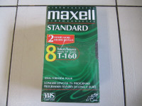 Maxell Standard T160 4Pak VHS Tape Brand New & Sealed 8 Hours