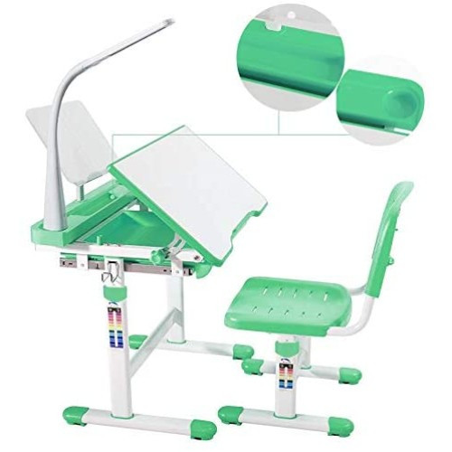 **New Green Kids Desk and Chair Set (Adjustable Height)** dans Bureaux  à Ville de Montréal