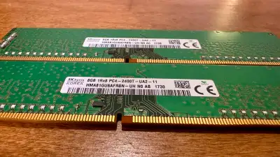 Lot mémoire de 8gb DDR4 2400T DIMM pour PC, View more