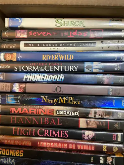 I have a box of movies for sale, View more