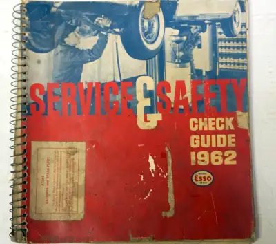 1962 Esso service & safety check guide Book, View more