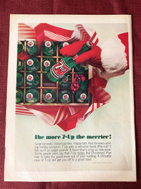 1965 7up For Christmas Original Ad