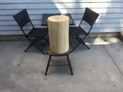 Wooden stump stools, View more