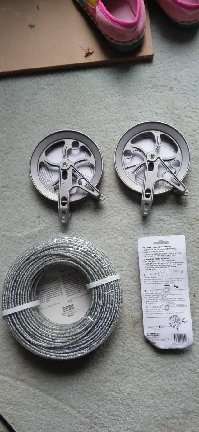 Strata Heavy-Duty Clothesline Kit - Silver - Galvanized Steel63234678927105121