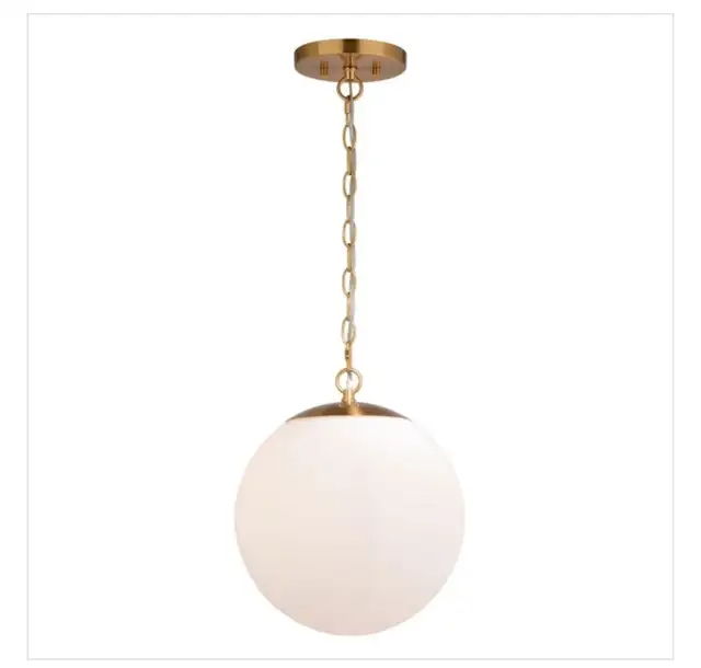 Mercer41® White Globe Glass Pendant Light  in General Electronics in Mississauga / Peel Region - Image 2