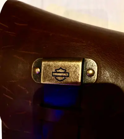 OEM FRAME BAG PAID $495. HAS BEAUTIFUL PATINA.OR YOU CAN POLISH IT OUT...FITS ALL SOFT TAIL MODELS-...