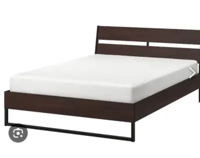 Double/Full IKEA Trysil Dark-Brown Bedframe With Slats Dropoff, View more