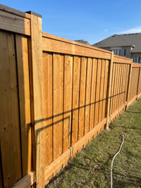 Fences, decks, concrete walk ways and pads