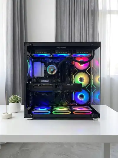 RTX 5070 Ryzen 7 7800X3D Gaming PC 32GB DDR5 1TB SSD FIRM, View more