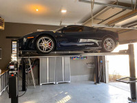 4 Post Car Parking Lift 9000 Lbs Hoist Quality & New & Warranty