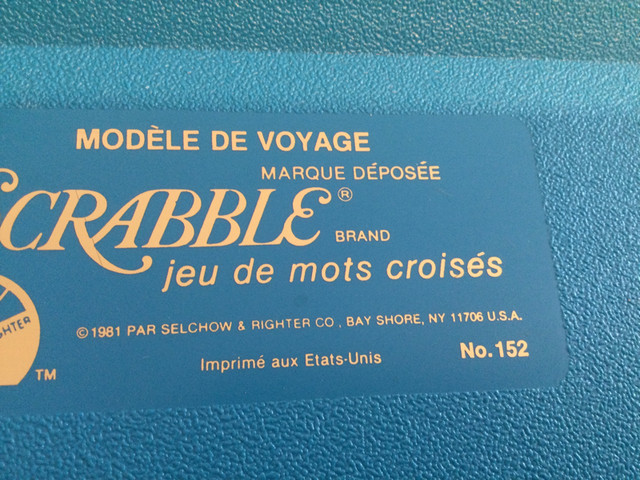 SCRABBLE jeu   an 1989 français  je poste voir autres dans Jouets et jeux  à Laval/Rive Nord - Image 4