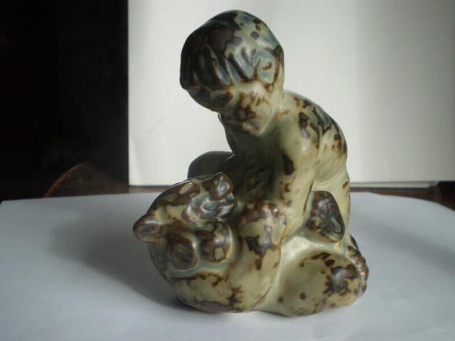 Royal Copenhagen Figurine - " Boy and Bear " - #20245 - in Arts & Collectibles in Kitchener / Waterloo