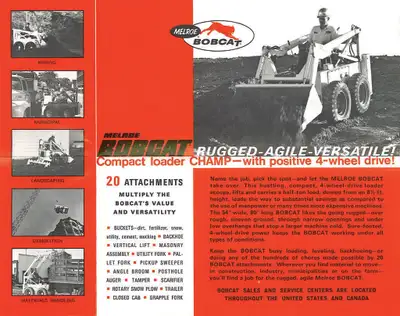 I am searching for old Clark Melroe Bobcat skid loaders for parts or in need of service for a projec...