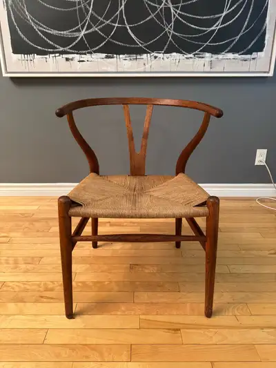 Hans Wegner Wishbone Oak and paper cord Chair - CH-24, View more