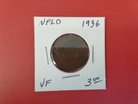 1936 Newfoundland 1 Cent Coin
