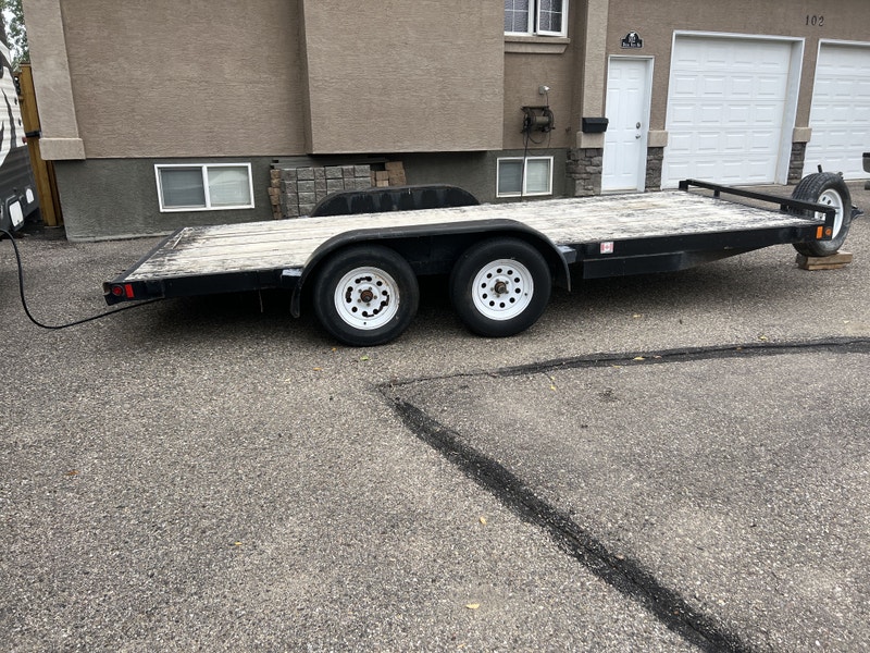 2014 Rainbow 16ft flat deck car hauler trailer for sale REDUCED Cargo