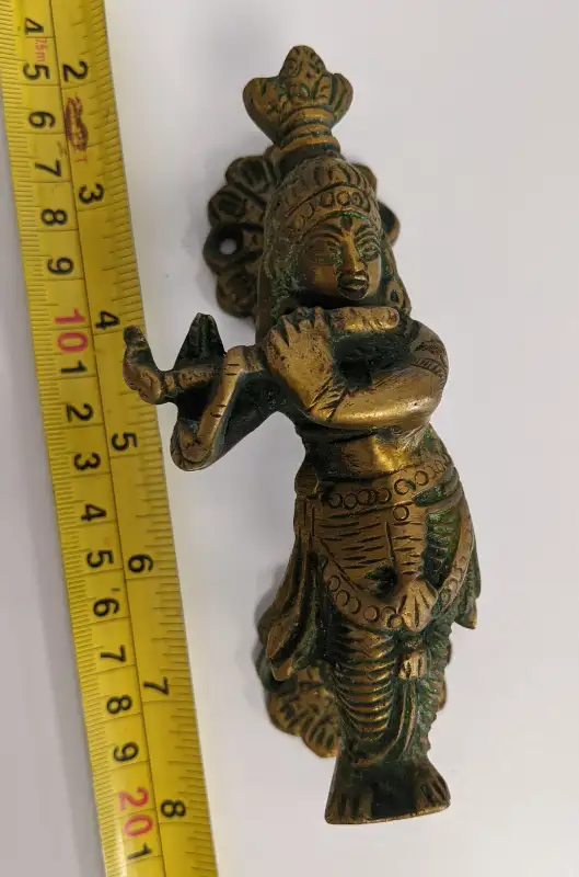 Brass Door pull handle Unique- Flute Krishna in Home Décor & Accents in Edmonton - Image 4