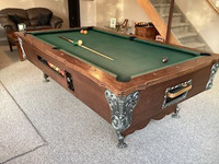 Antique Coin Operated 4x8 Pool table