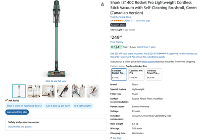 Shark Vacuum Cleaner, View more