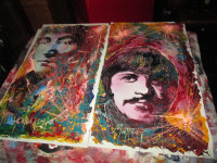 John Lennon Original Painting 36" x 22" orig sold for $5350 U.S.