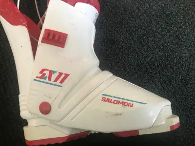 Bottes de ski junior, fille gr 290, Salomon SX11, blanche et rog, View more