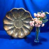 Vintage Large Brass Tray made in India