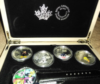 Watch & 4 coin box set